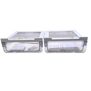 Set of 2 “Under Shelf” White and Clear Storage Drawer NEW